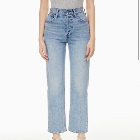 Aritzia Denim Forum The Arlo High Rise Straight Jeans - Picture 2 of 9